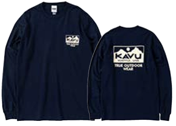 KAVU 日版 True Logo LS Tee #19821937 ( 052 Navy )