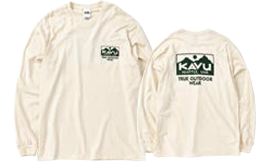 KAVU 日版 True Logo LS Tee #19821937 ( 017 Natural )