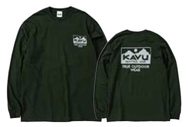 KAVU 日版 True Logo LS Tee #19821937 ( 068 Forest )