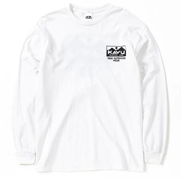 KAVU 日版 Coffee LS Tee #19821939 ( 010 White )