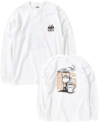KAVU 日版 Coffee LS Tee #19821939 ( 010 White )