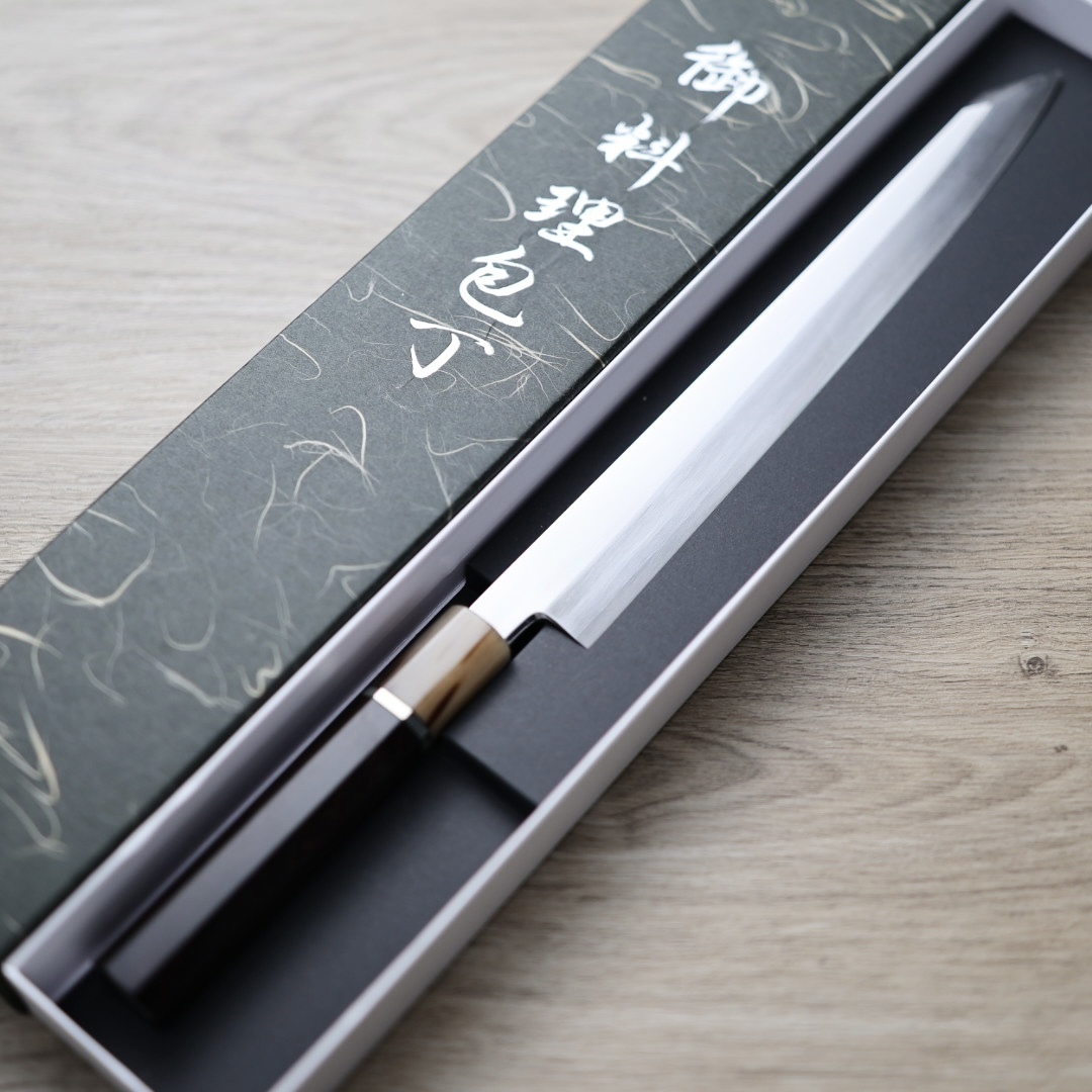 中川打刃物 切付柳刃 270mm 銀三鋼 鏡面