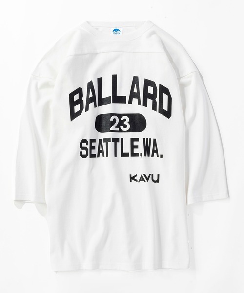 KAVU 日版 FootBall Tee 2 (23) #19822029 ( 010 White )