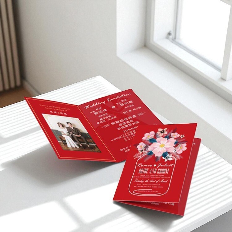 創意摺頁喜帖,少量喜帖