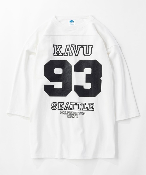 KAVU 日版 FootBall Tee 1 (93) #19822028 ( 010 White )