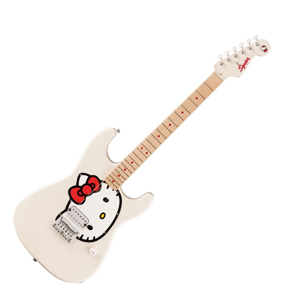 【現貨】Fender X Hello Kitty 50周年紀念款 白色 電吉他 公司貨【宛伶樂器】