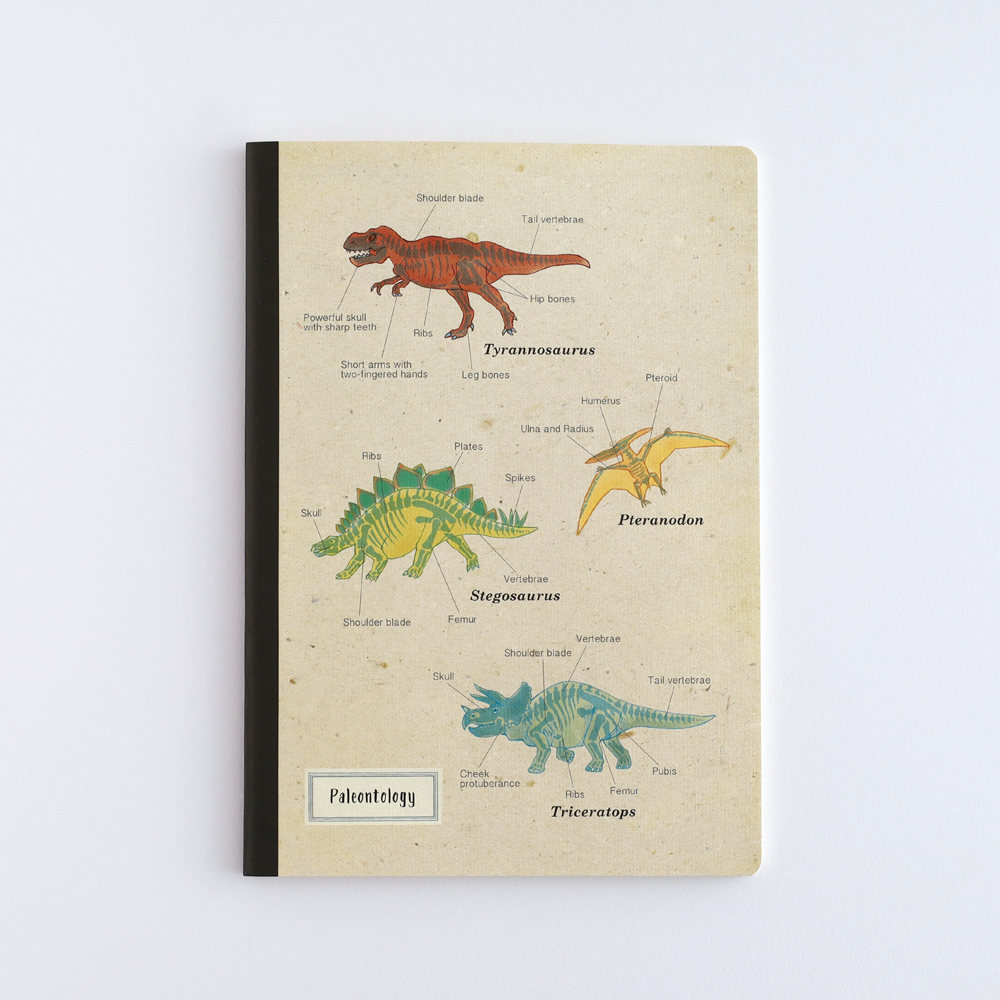 恐龍 古生物學圖鑑 A5線裝筆記本 ｜日本STUDY HOLIC