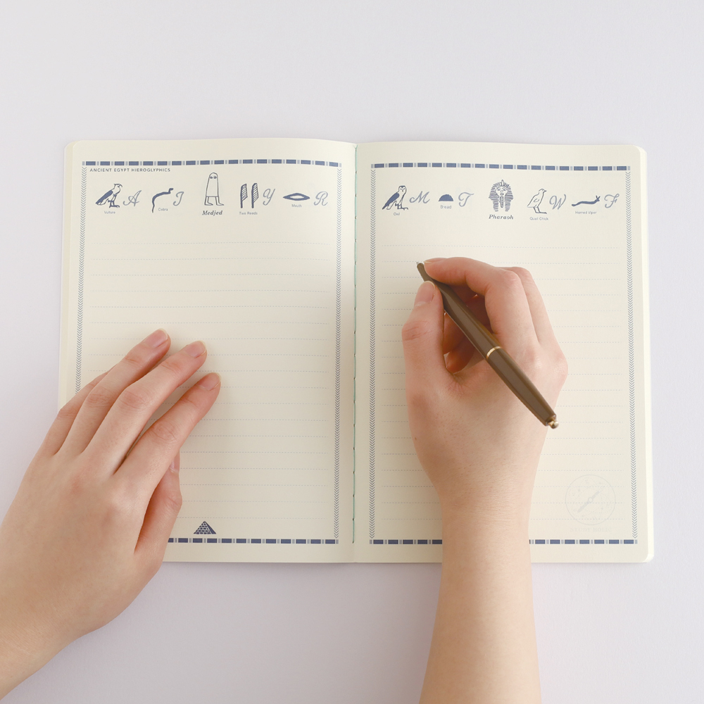 古埃及學圖鑑 A5線裝筆記本 ｜日本STUDY HOLIC