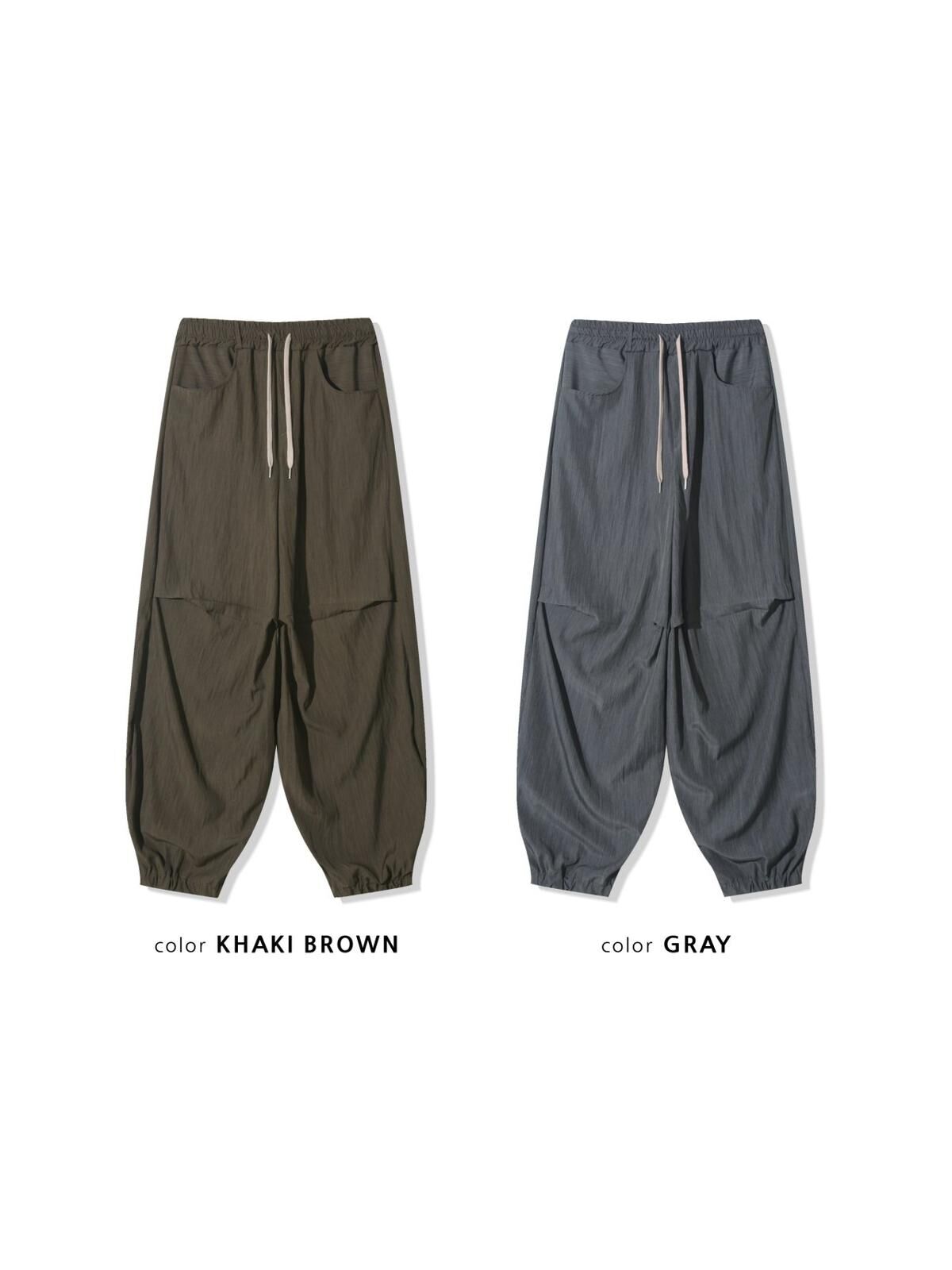 淨色束腳鬆身褲 ENOC-040P