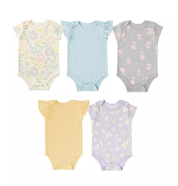 【預購】Member's Mark G072955 女童嬰兒連身衣（5件裝）