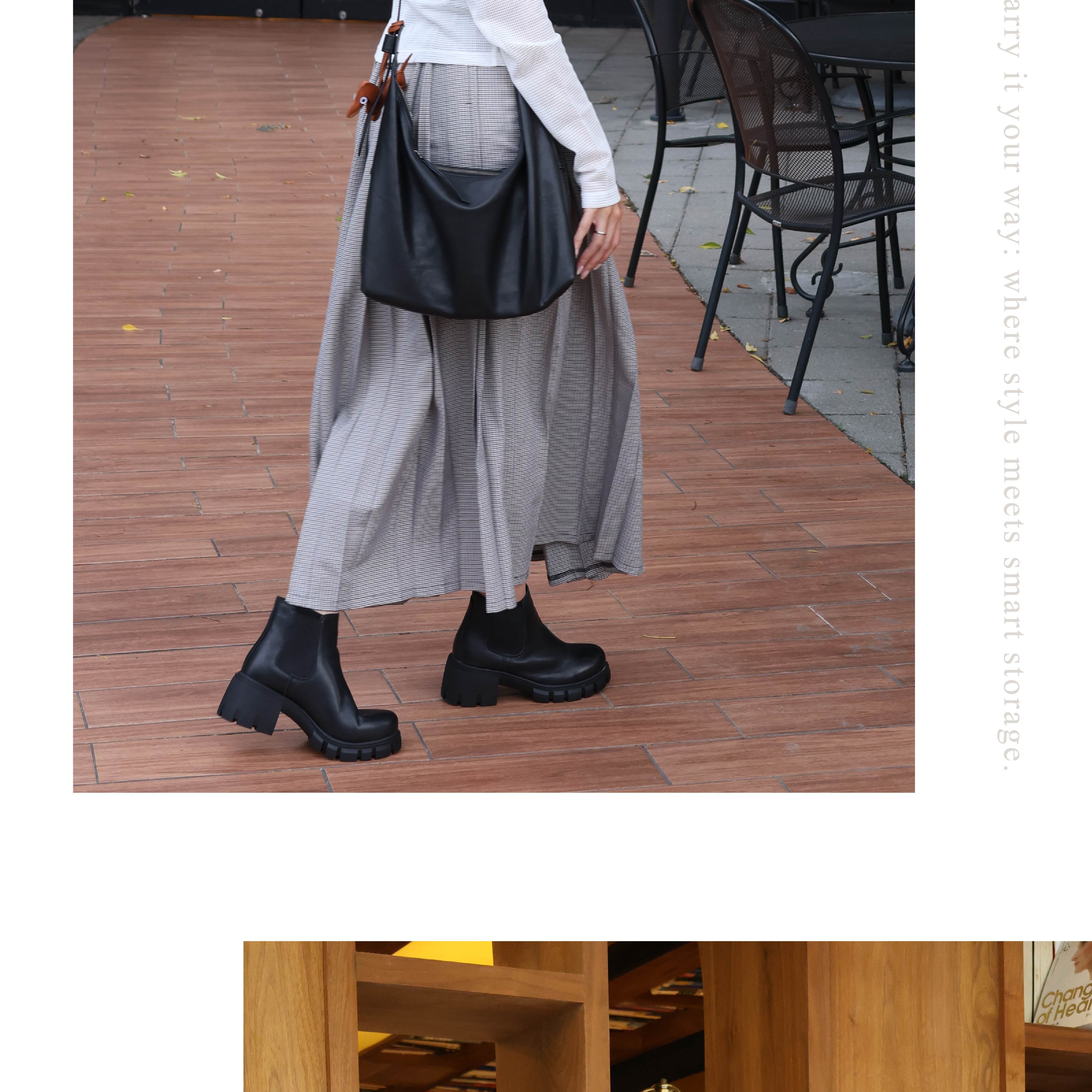 採用自然甩紋皮革,柔軟滑順手感令人驚艷