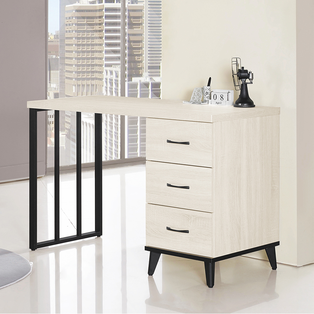 奧利爾4尺三抽書桌/工作桌