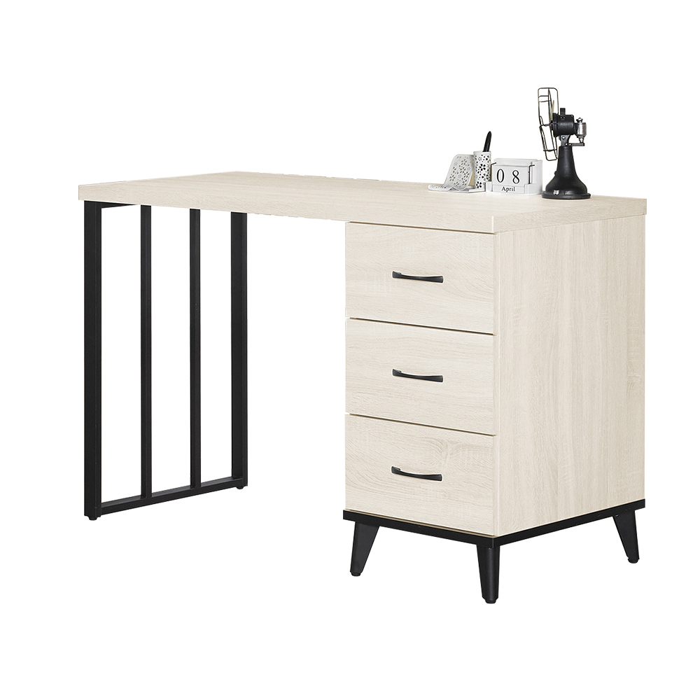 奧利爾4尺三抽書桌/工作桌