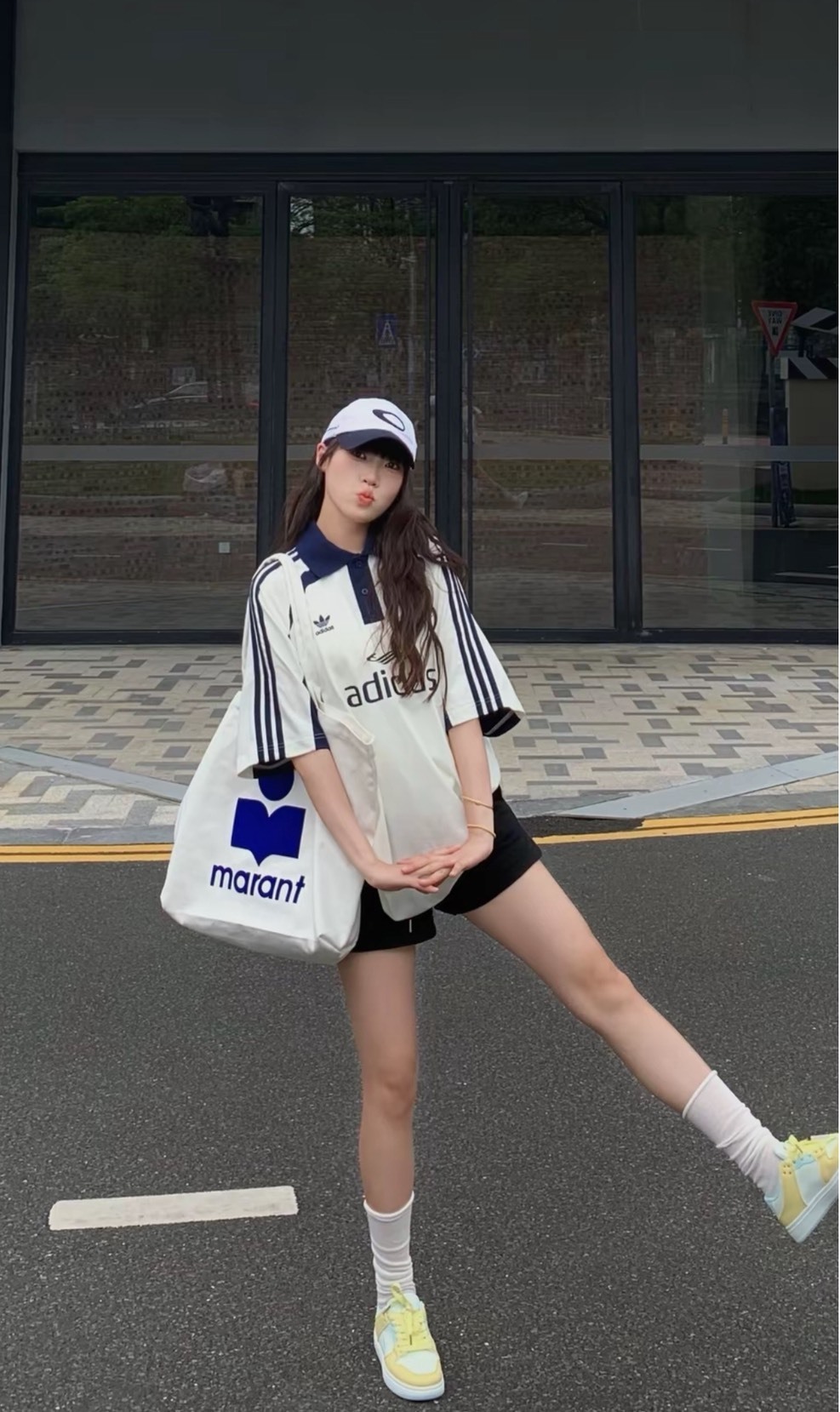 adidas 三葉草 三線短袖Polo衫 男款 白色休閒運動上衣 寬鬆百搭潮流款 July25