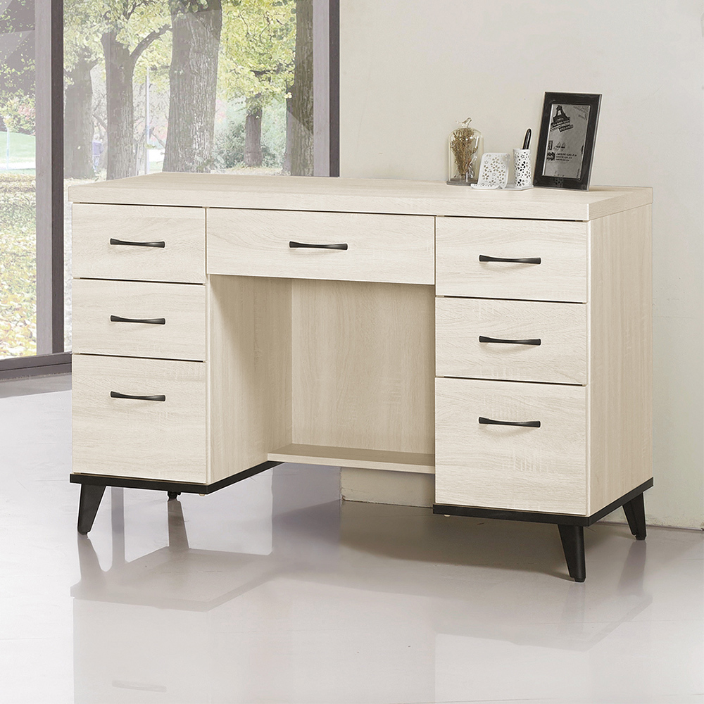 奧利爾4尺七抽書桌/工作桌