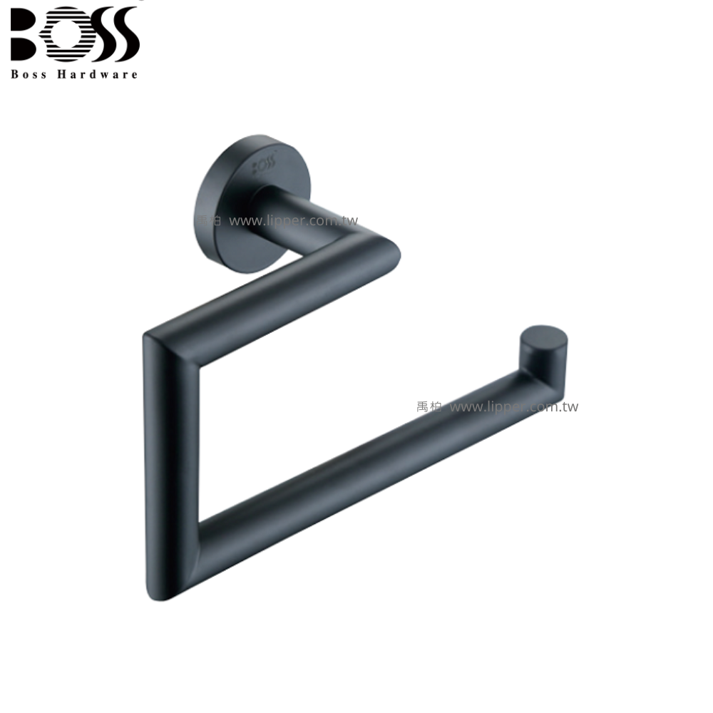 BOSS 不銹鋼毛巾環 (消光黑) 22002