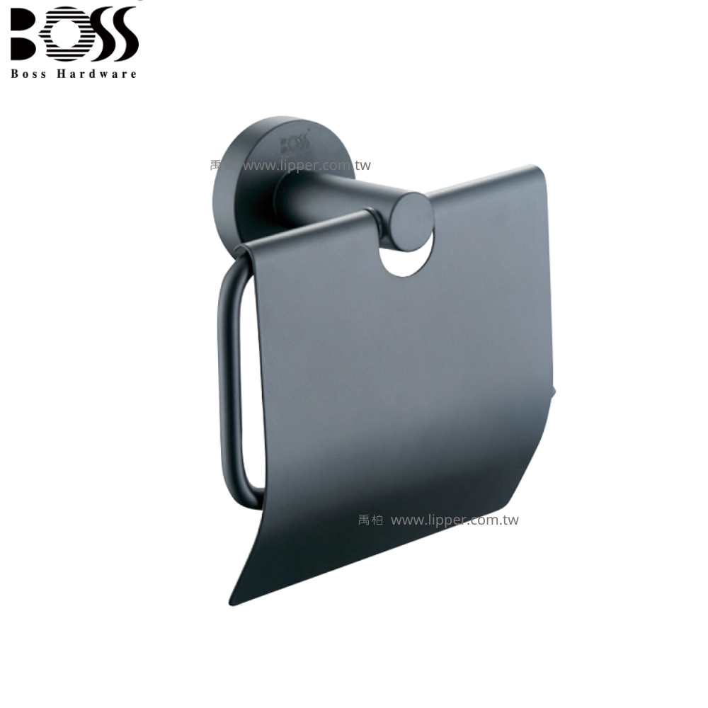BOSS 不銹鋼捲筒衛生紙架 (消光黑) 22003