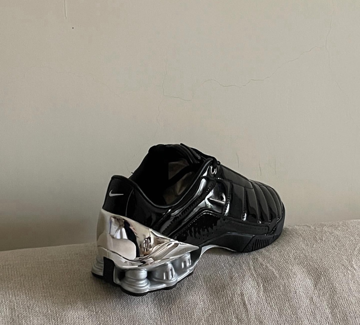 Nike Shox T90 黑銀 女生款 足球潮鞋 搭配推薦 女生運動鞋 馬哈聯名款 柳智敏同款July25