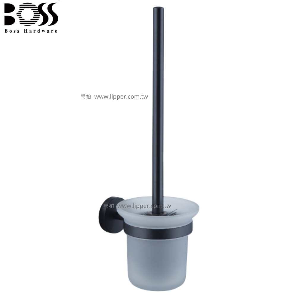 BOSS 不銹鋼馬桶刷架 (消光黑) 22009