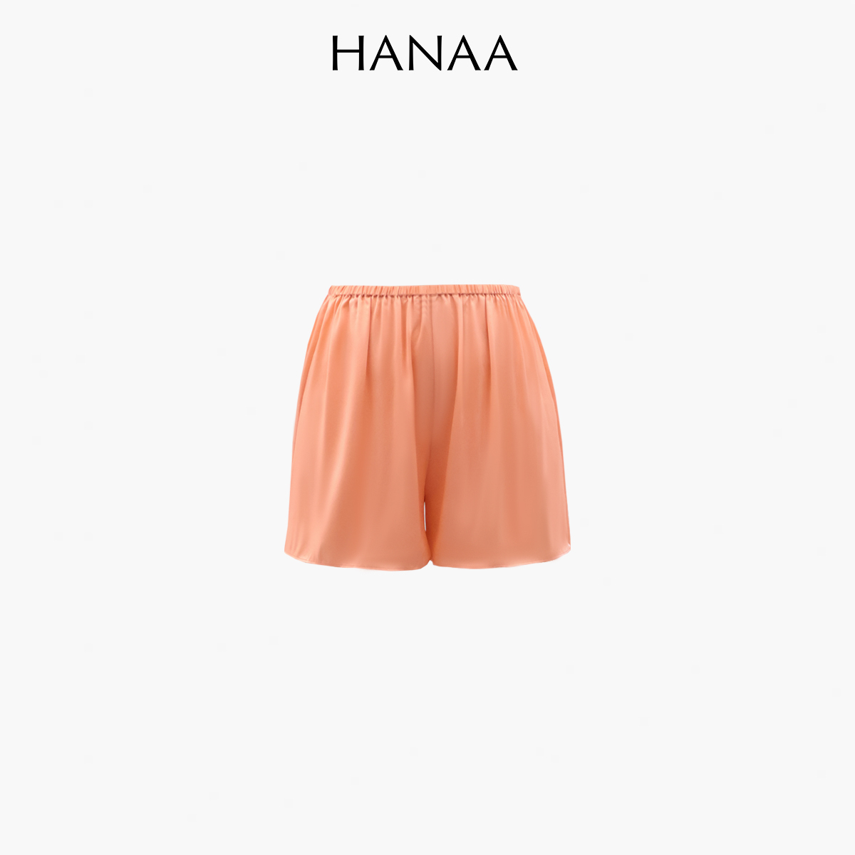 HANAA 新款彈力腰輕量感真絲短褲
