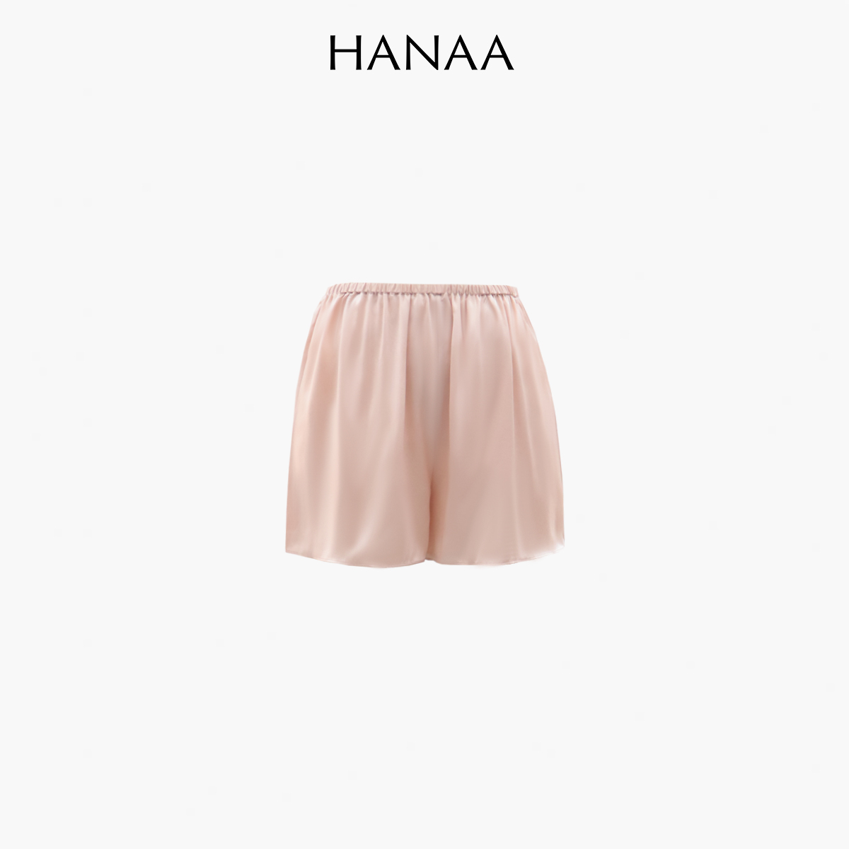 HANAA 新款彈力腰輕量感真絲短褲