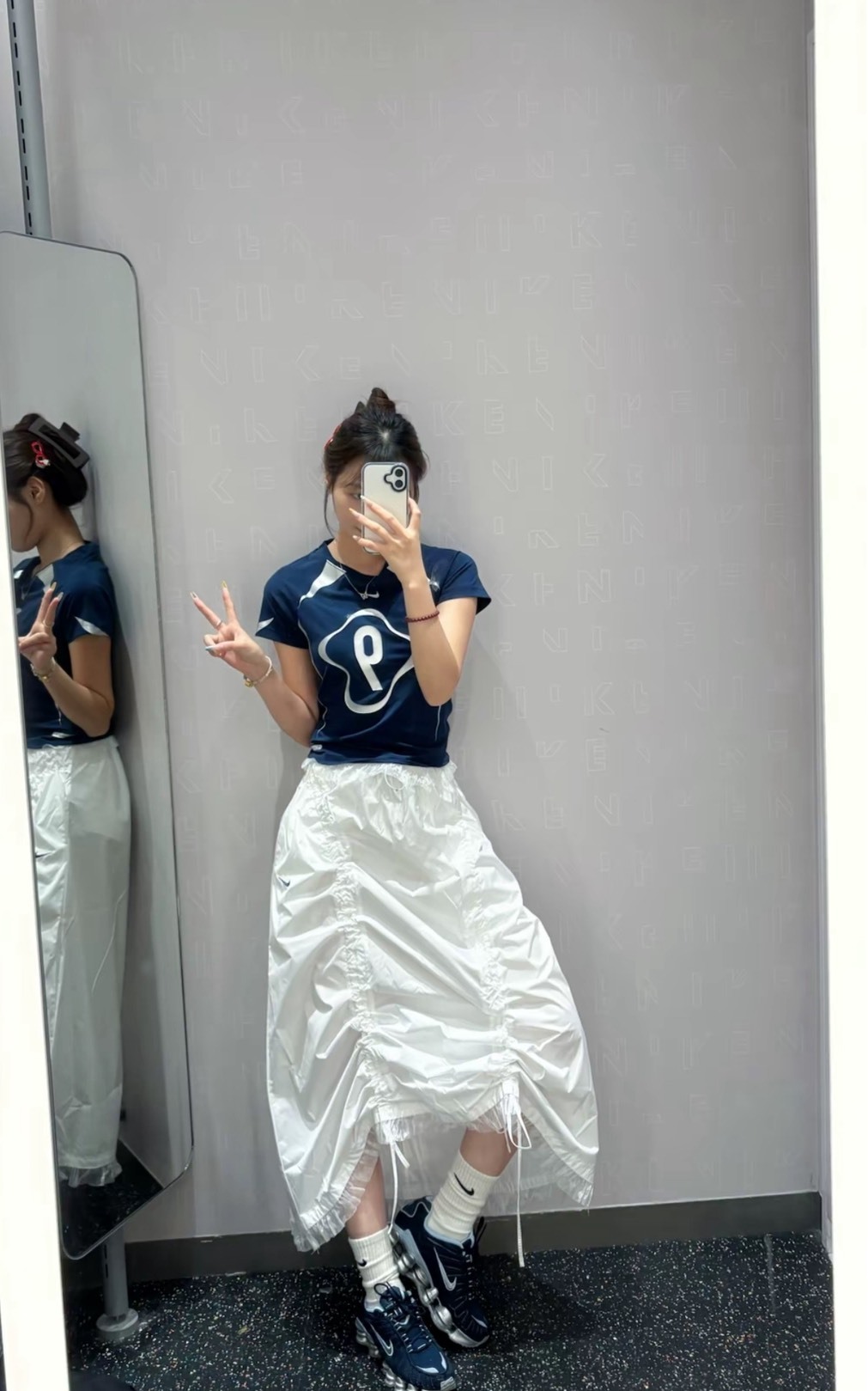 Nike 親膚百搭長裙 休閒運動風 Logo洋裝 女款 柳智敏同款 July25