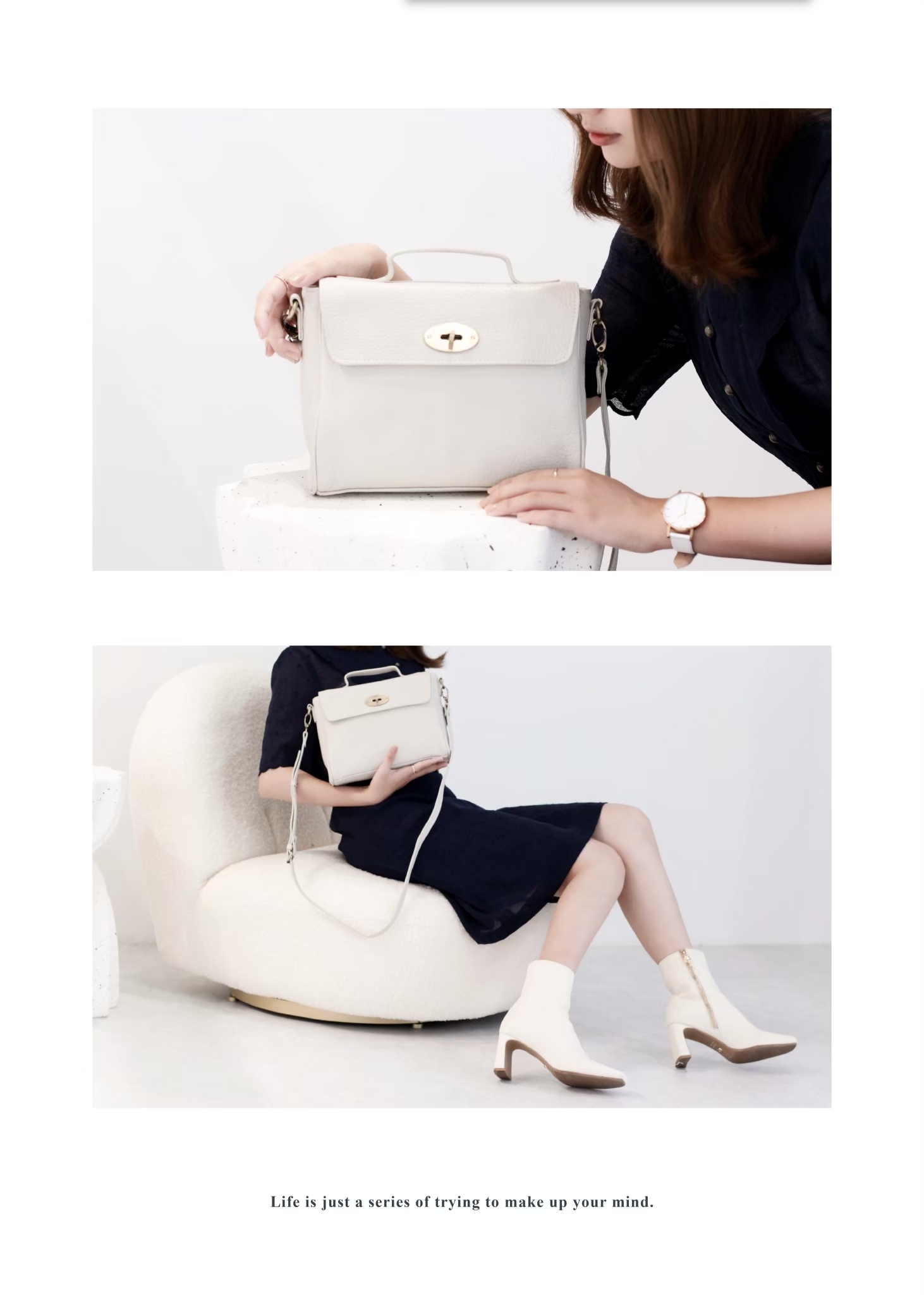 精巧包體內蘊充足收納空間，小而不失實用