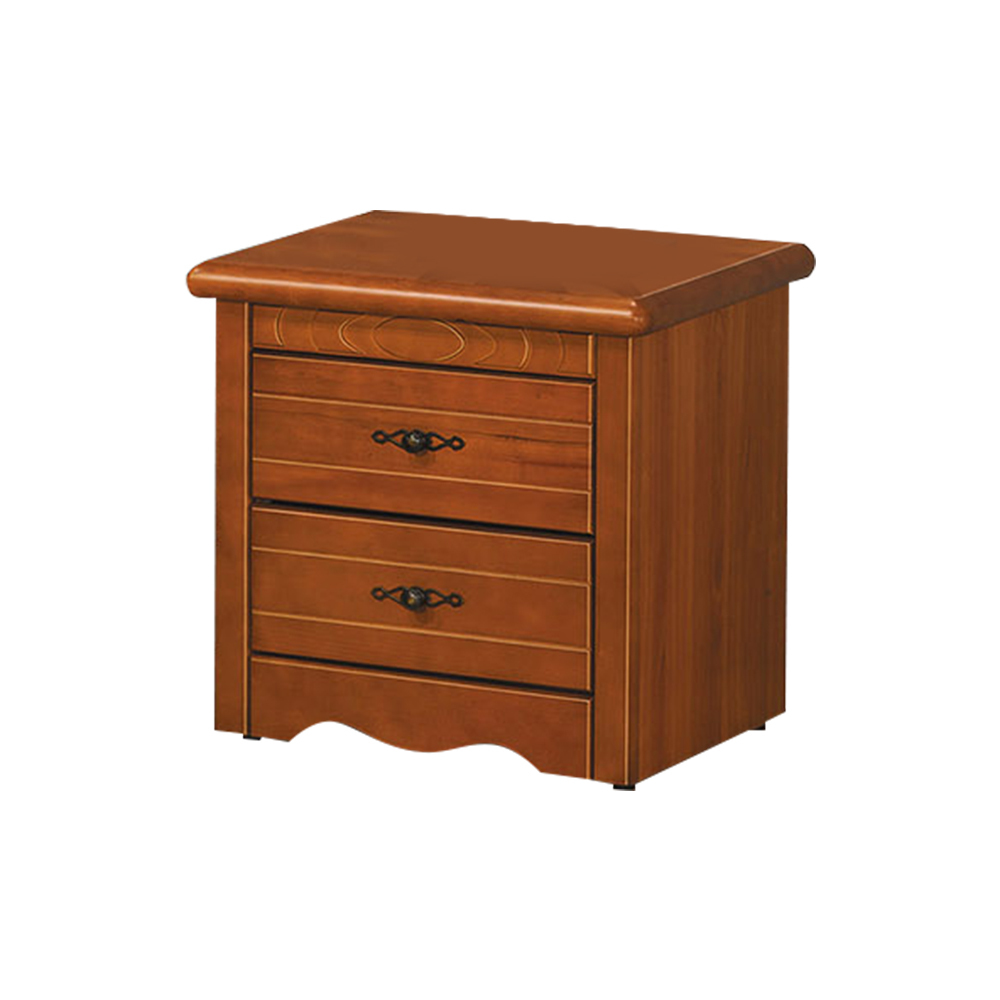 恩革1.8尺實木床頭櫃/二抽收納櫃/置物櫃