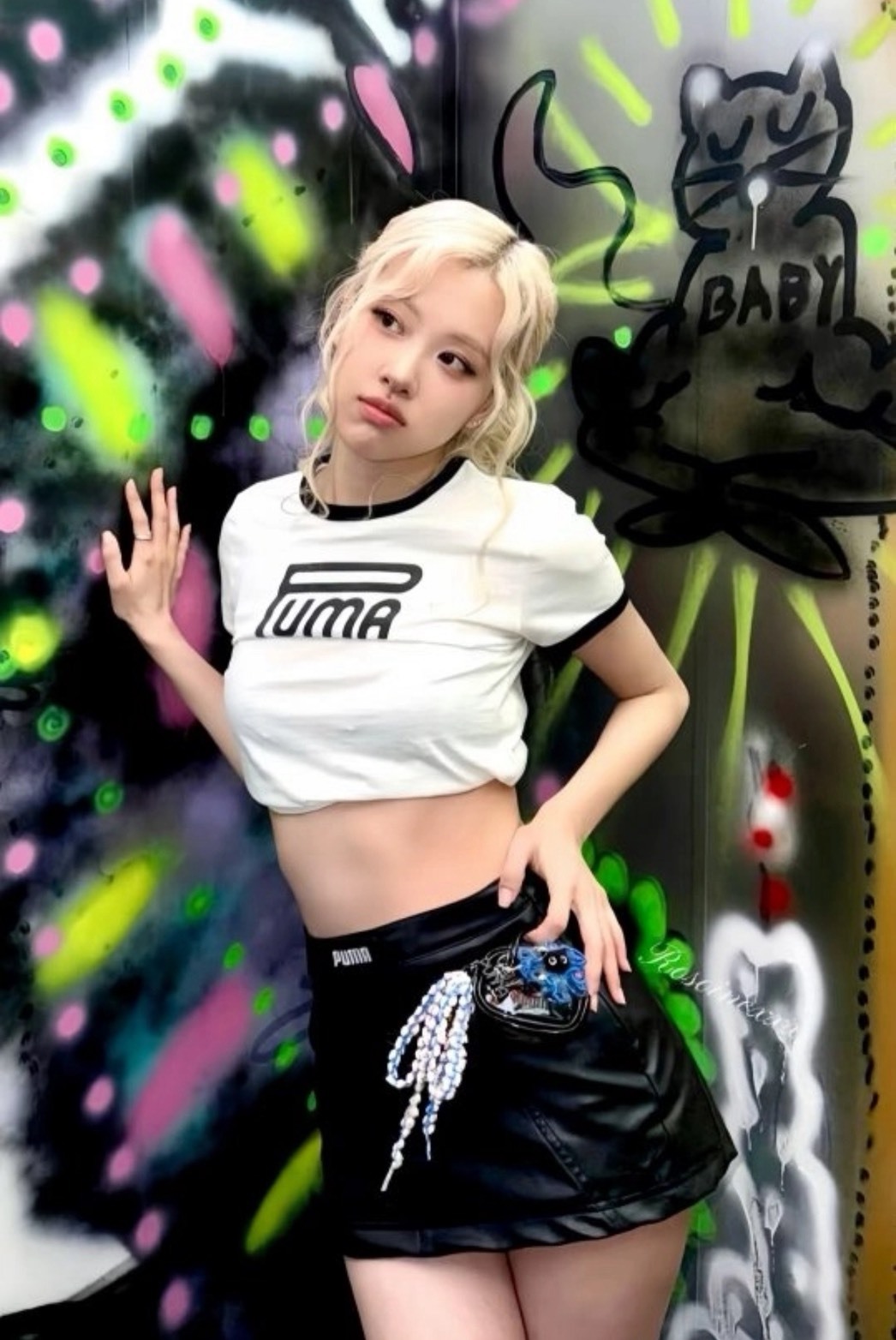 PUMA 修身短版圓領短袖T恤 女生必備顯瘦上衣 朴彩英同款July25