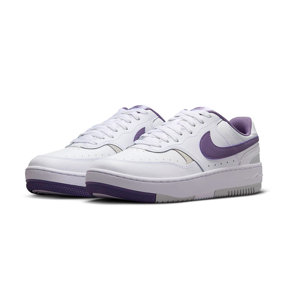 Nike Gamma Force 女鞋 白紫色 休閒 皮革 透氣 厚底 運動 休閒鞋 HF4987-100