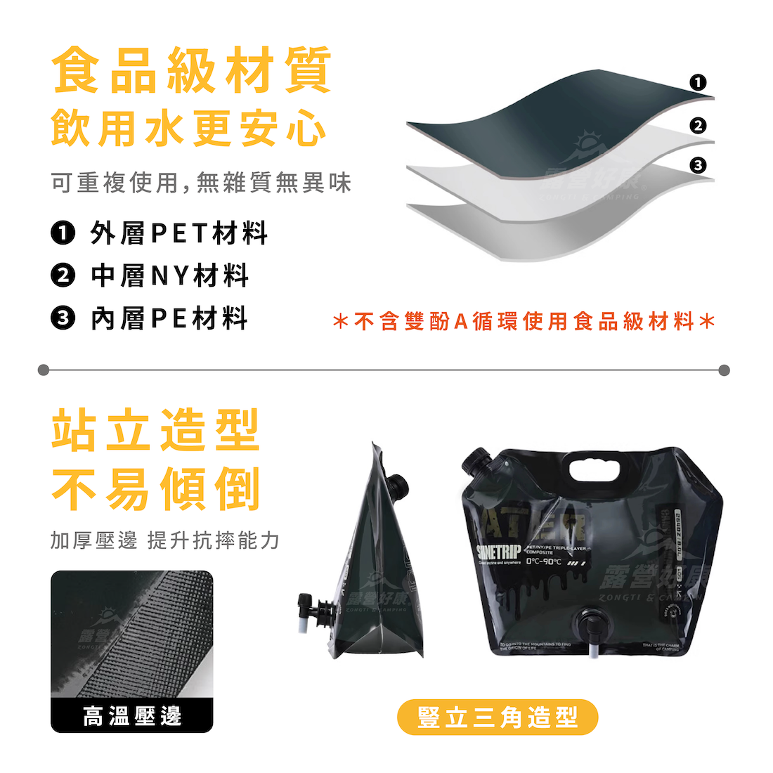 【ShineTrip山趣】05戰術食品級飲水袋8L A469 G-D2-2