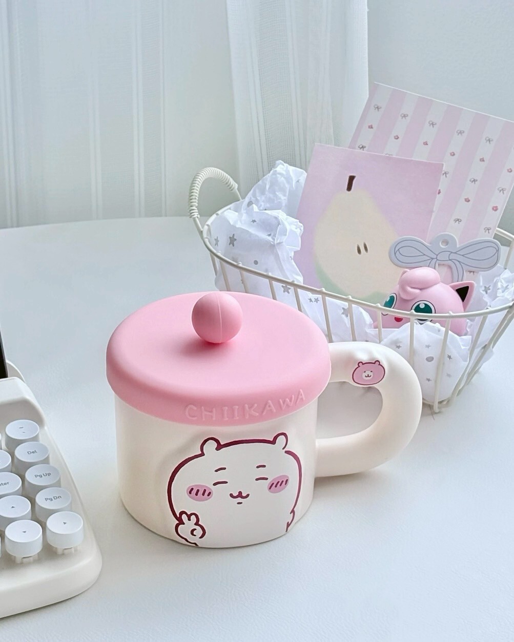 <正版授權>吉伊卡哇 CHIIKAWA 馬克杯 陶瓷杯 附蓋子 400ml