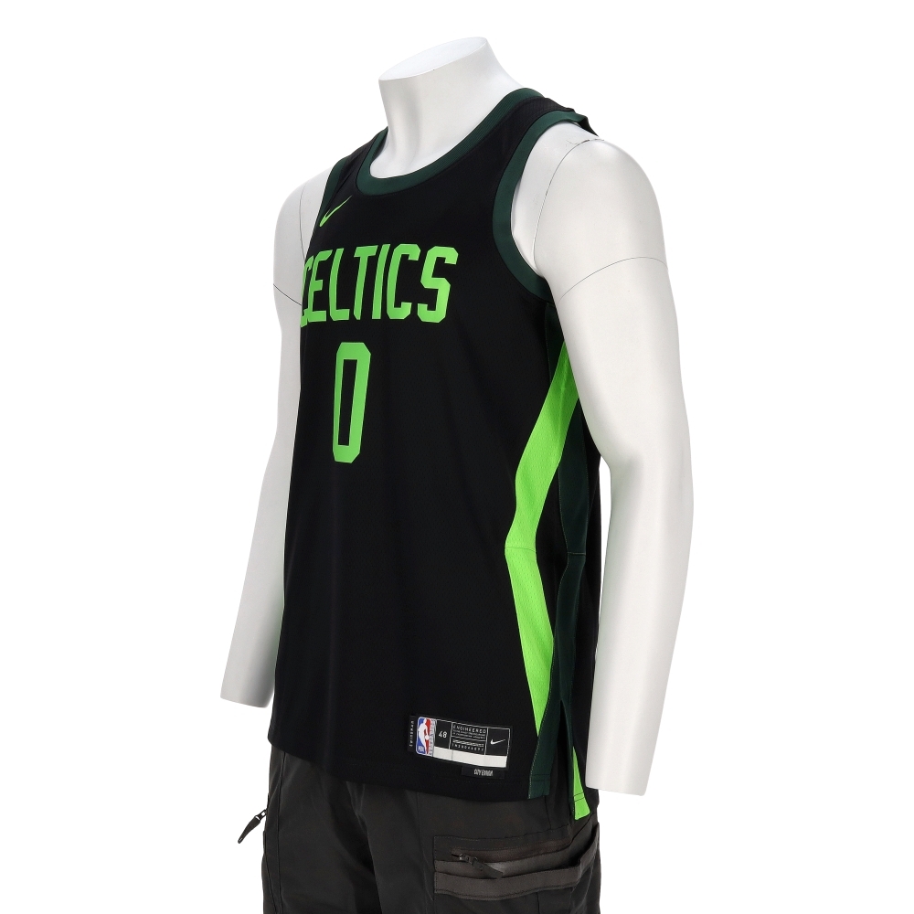 Nike BOS MNK DF 24 男款 黑綠色 NBA 塞爾提克 城市版 球衣 運動 背心 FQ4335-011
