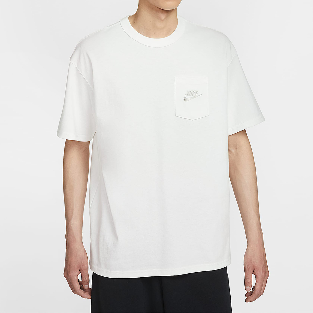 Nike As M Nsw Tee Ssnl Pre Ess Pkt 男款 白色 刺繡 短袖 HQ9241-133