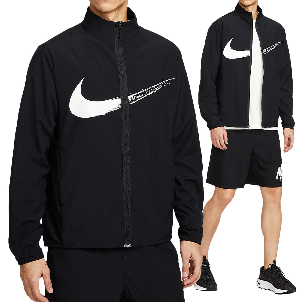 Nike As M Nk Df Form Jkt Gfx 男款 黑色 立領 夾克 外套 HV0395-010