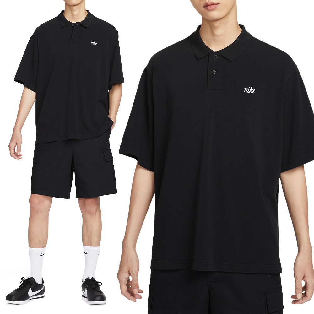 Nike As M Nk Club Ss Polo Collectio 男款 黑色 翻領針織 短袖 HV0825-010