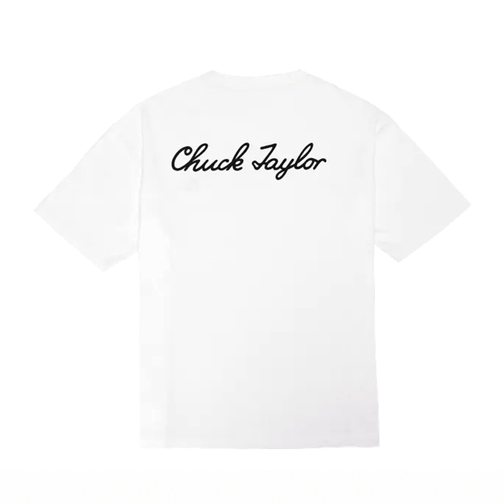 Converse Jersey Tee White 男款 米白色 穿搭 休閒 小鞋標 短袖 MCH689-001