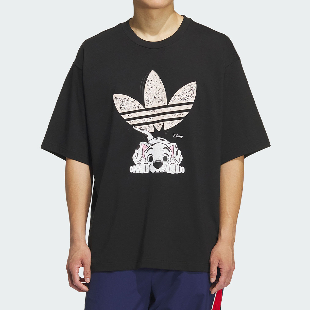Adidas M Gfx Tee 男款 黑色 寬鬆 迪士尼 101忠狗 圖案 休閒 短袖KG6684