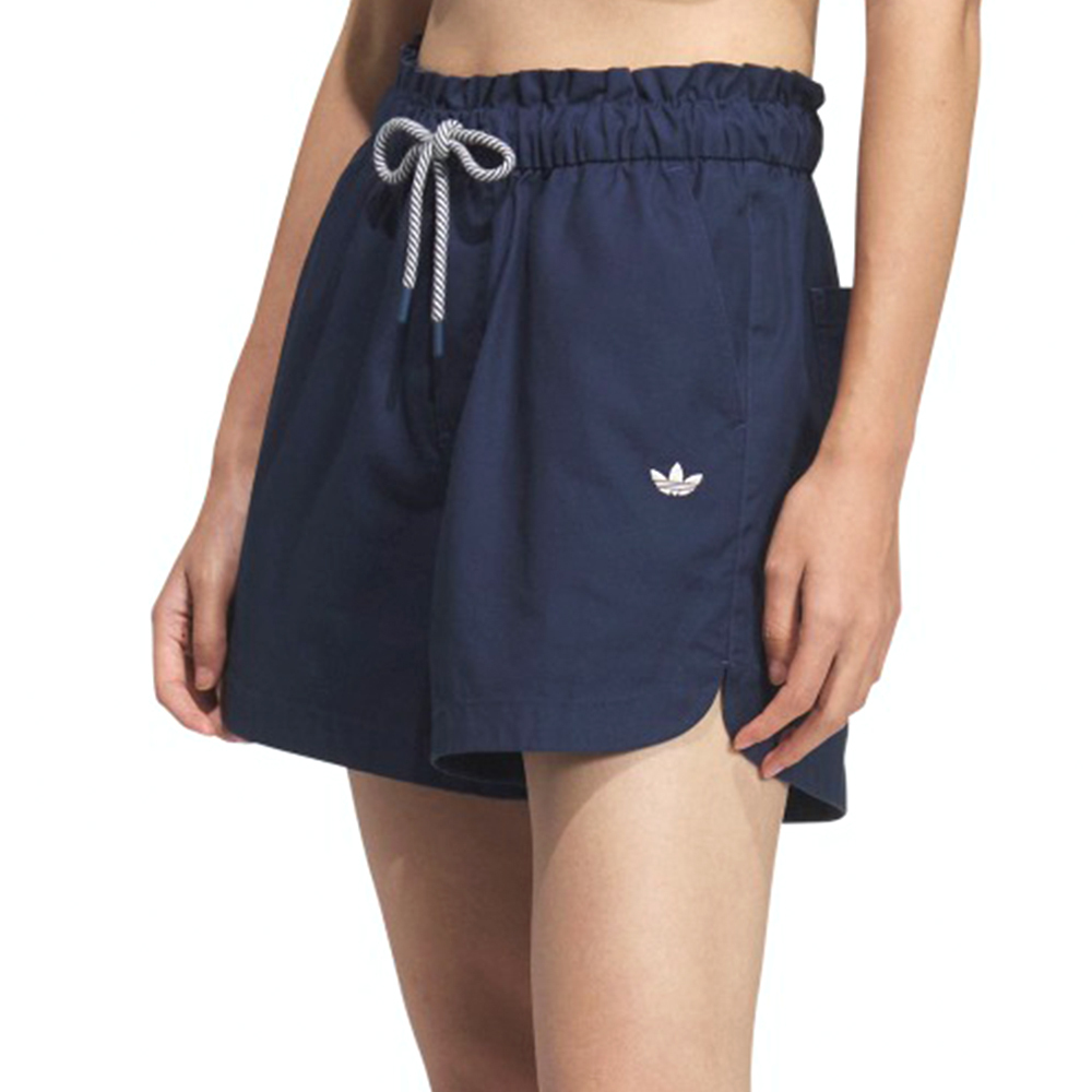 Adidas W Short 女款 藍色 棉質 透氣 訓練 運動 休閒 短褲 KG8498