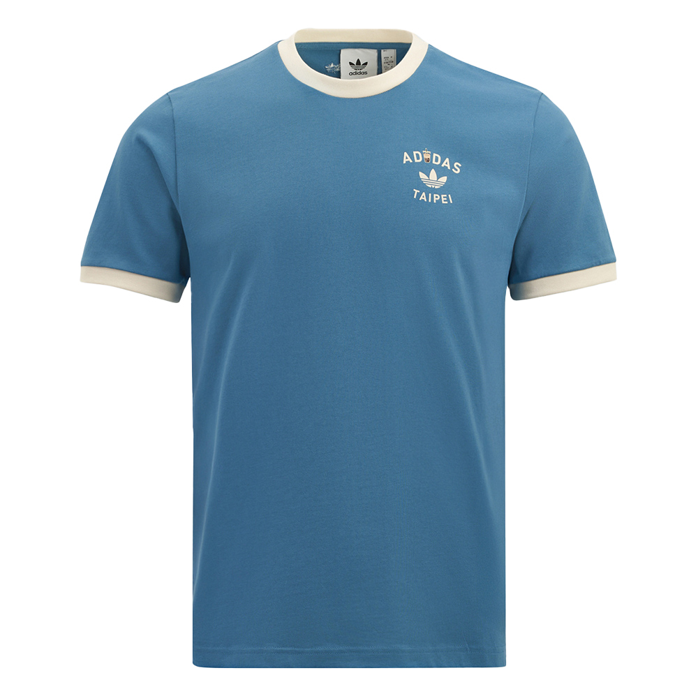 Adidas Tpe City Tee 男款 藍色 三葉草 台北 限定 珍珠奶茶 T恤 休閒 短袖 KS9243