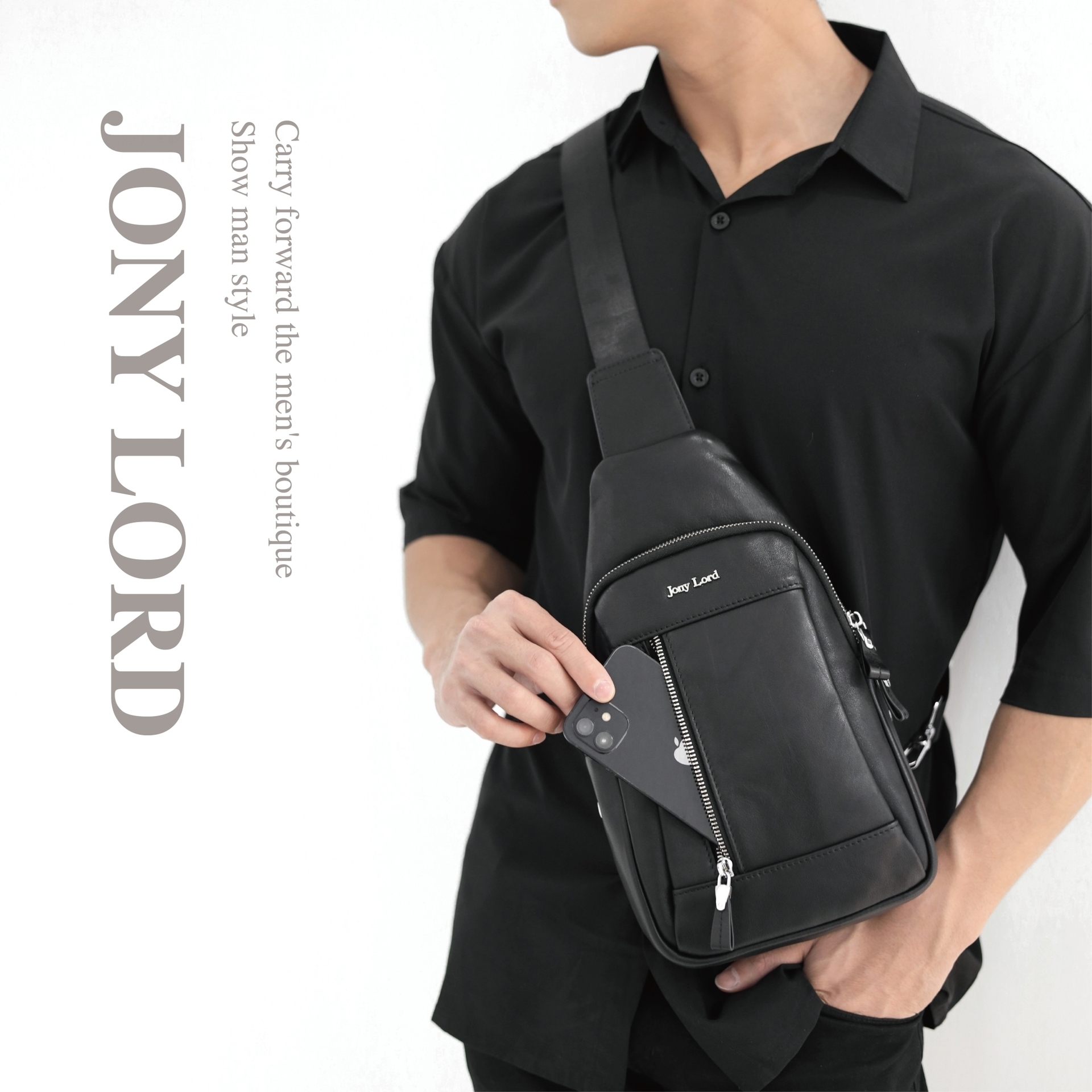 採用頂級頭層牛皮，觸感紮實、自然有型