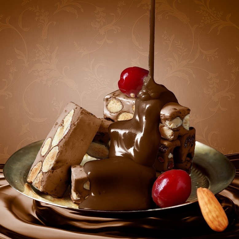 【丰丹嚴選本鋪】法式杏仁蔓越莓巧克力牛軋糖(160g)【奶蛋素】(無附提袋)