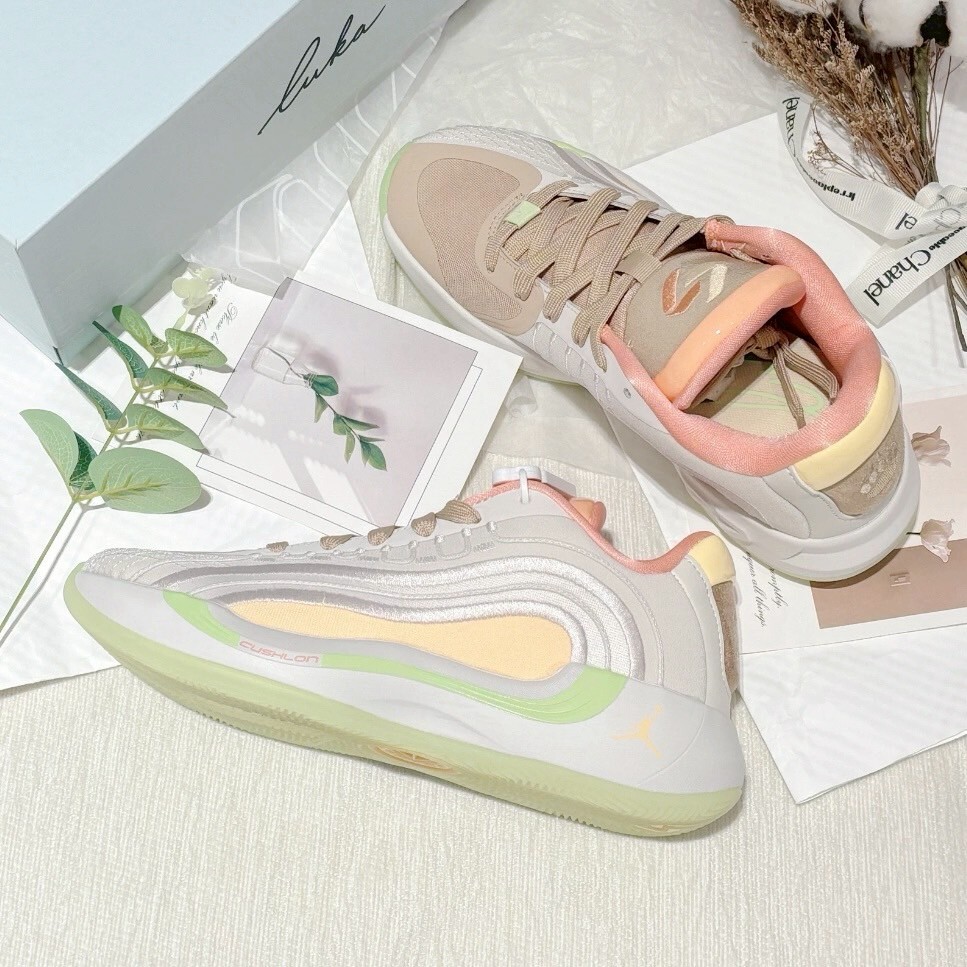 Nike Jordan Luka 4 PF 杏粉棕 哈密瓜橘 D77 緩震 氣墊 實戰籃球鞋