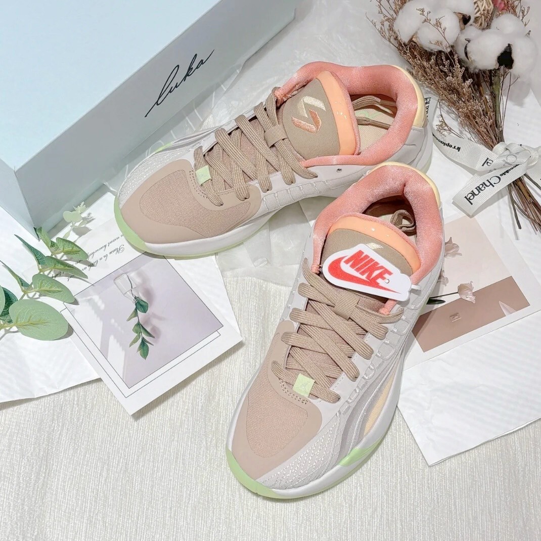 Nike Jordan Luka 4 PF 杏粉棕 哈密瓜橘 D77 緩震 氣墊 實戰籃球鞋