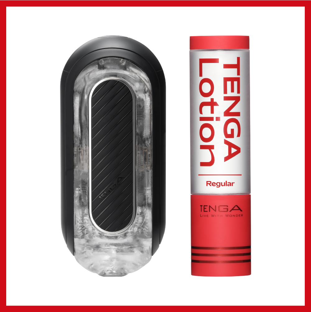 FLIP ZERO GRAVITY EV [電動型 高彈黑] + TENGA LOTION套組