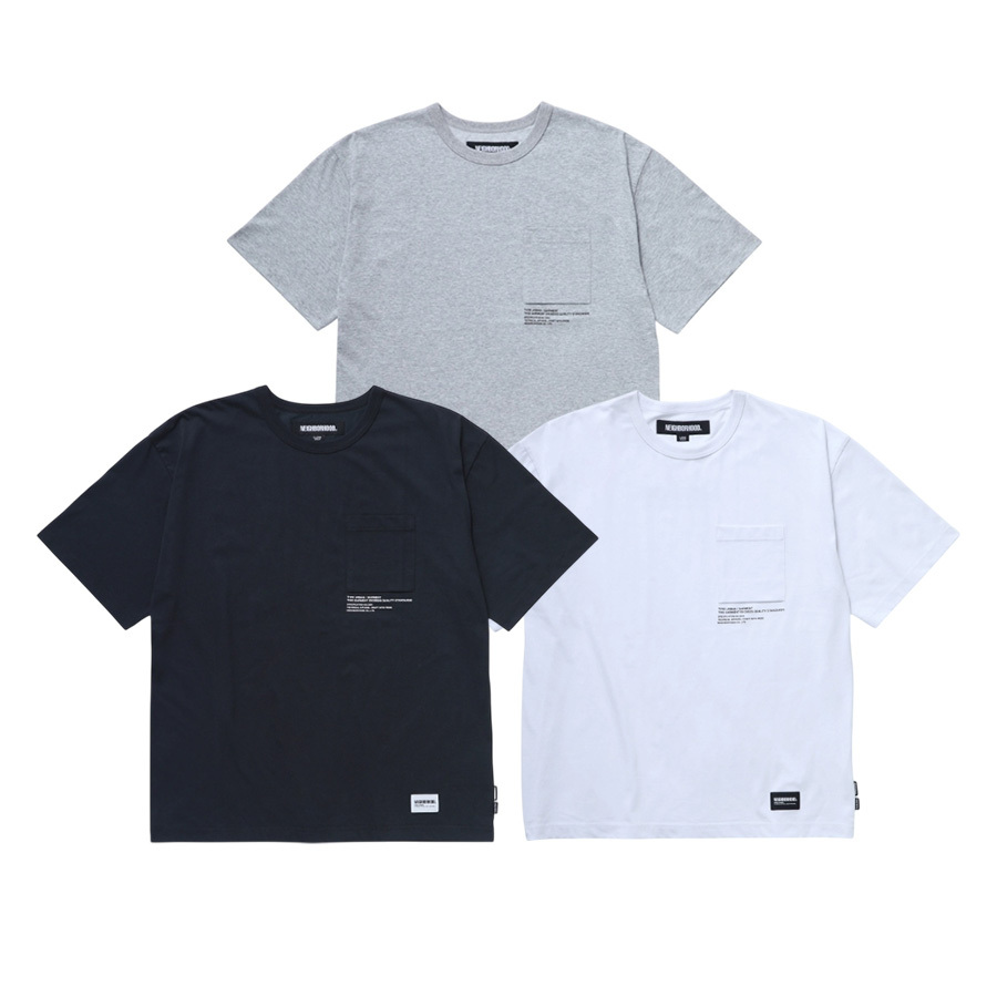 Neighborhood Sheltech Crewneck - P Ss 灰 / 白 / 黑色 小口袋 短袖 251BWNH-CSM01