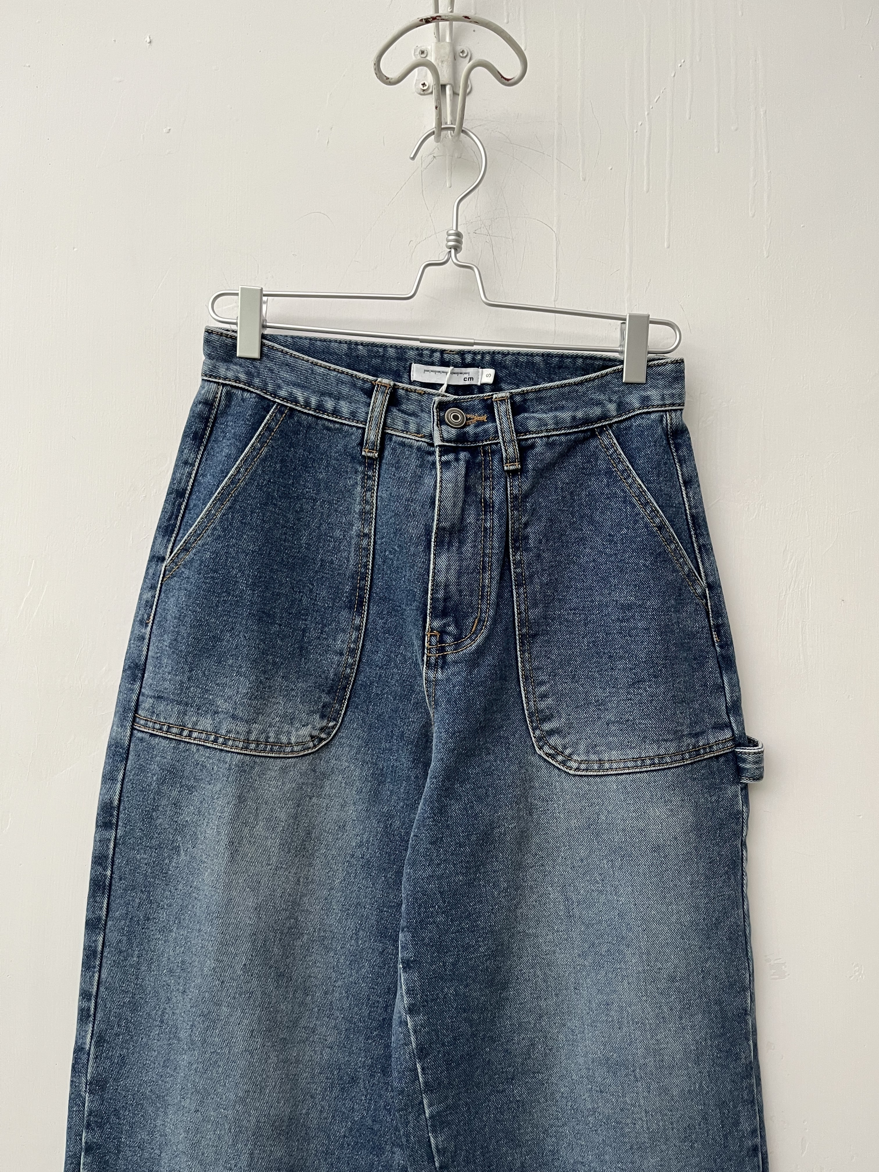 韓國製Les Bon藍色牛仔褲