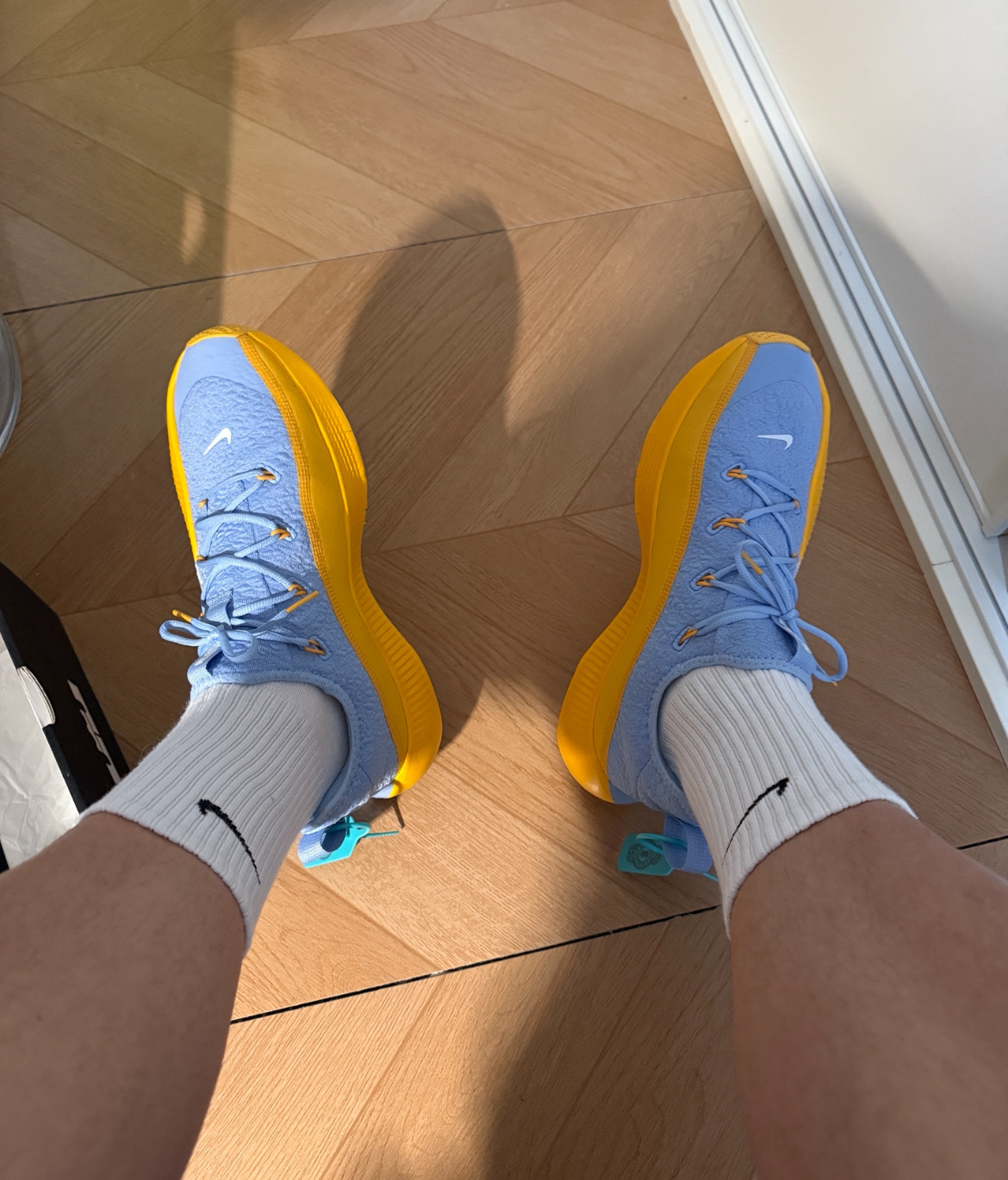 男鞋 NIKE LEBRON TR 1 藍黃 鬆餅格紋 訓練 支撐 籃球鞋【FJ6151-401】