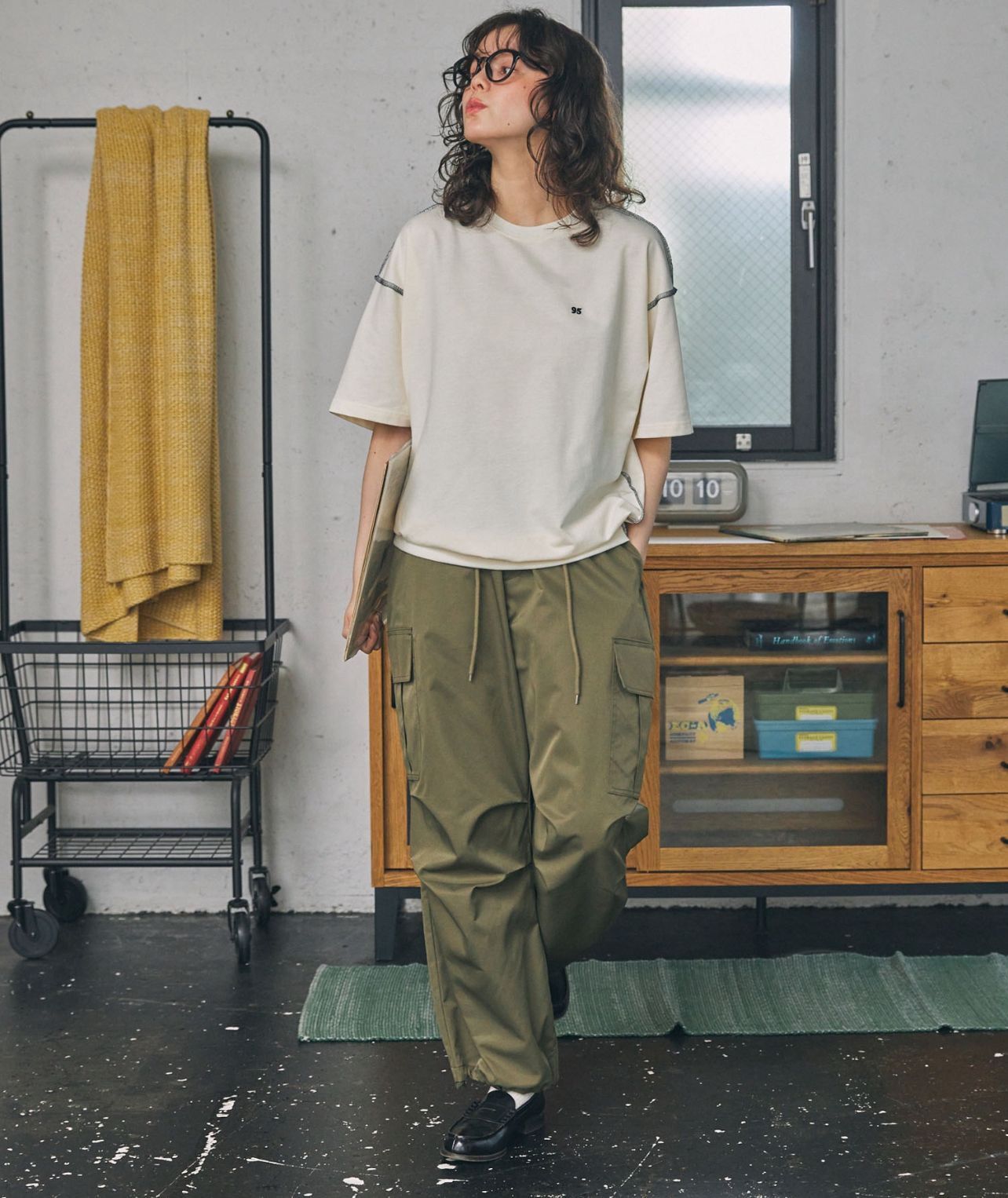 【預購】JN073002 MONO-MART LADY'S 刺繡短袖上衣(free size)