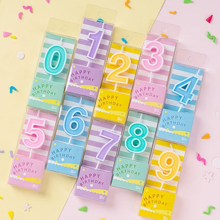 蠟燭系列丨彩色數字蠟燭-5色